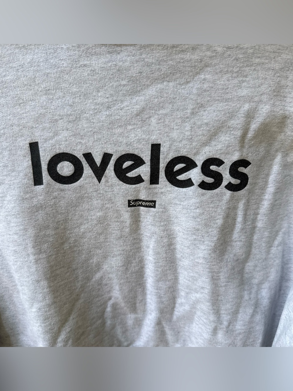 Rare Supreme x My Bloody Valentine -"Loveless" Hoodie Gray Sz M Graphic Pullover - Picture 6 of 12